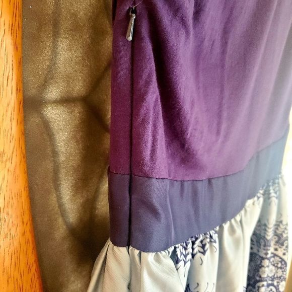 Francesca's Collections Purple Silver Ruffle Accent Dress - Picture 5 of 8